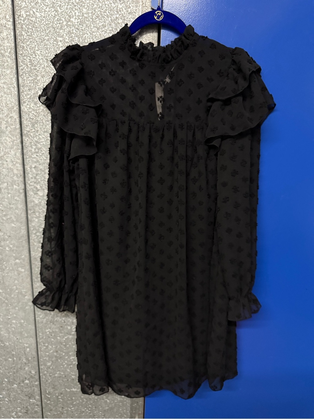 Simplee Apparel Long Sleeve Black Mini Dress